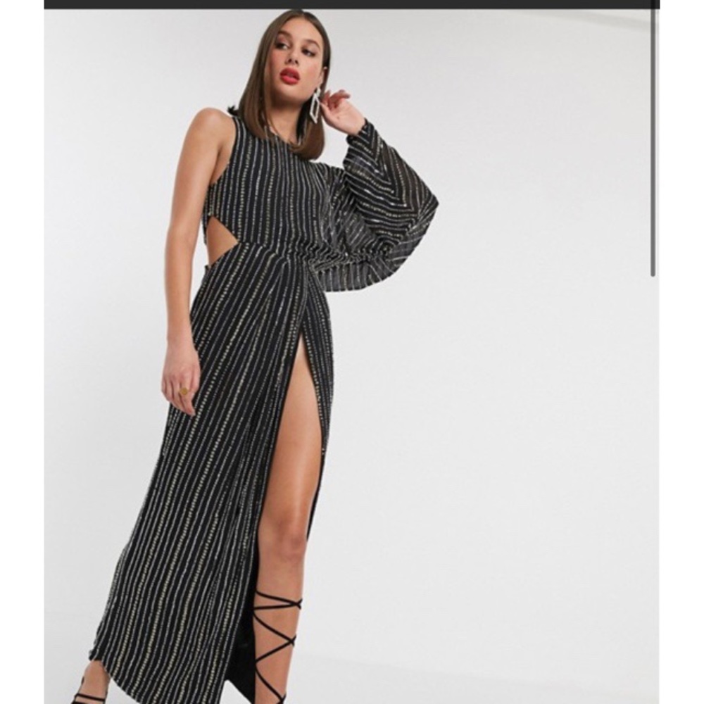 ASOS Sequin Slit Dress